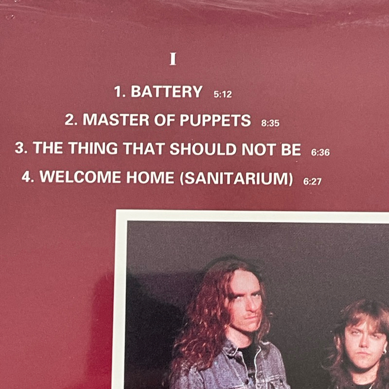 แผ่นเสียง Metallica : master of puppets ,Black Vinyl, LP, Album, Reissue, Remastered มือหนึ่ง ซีล