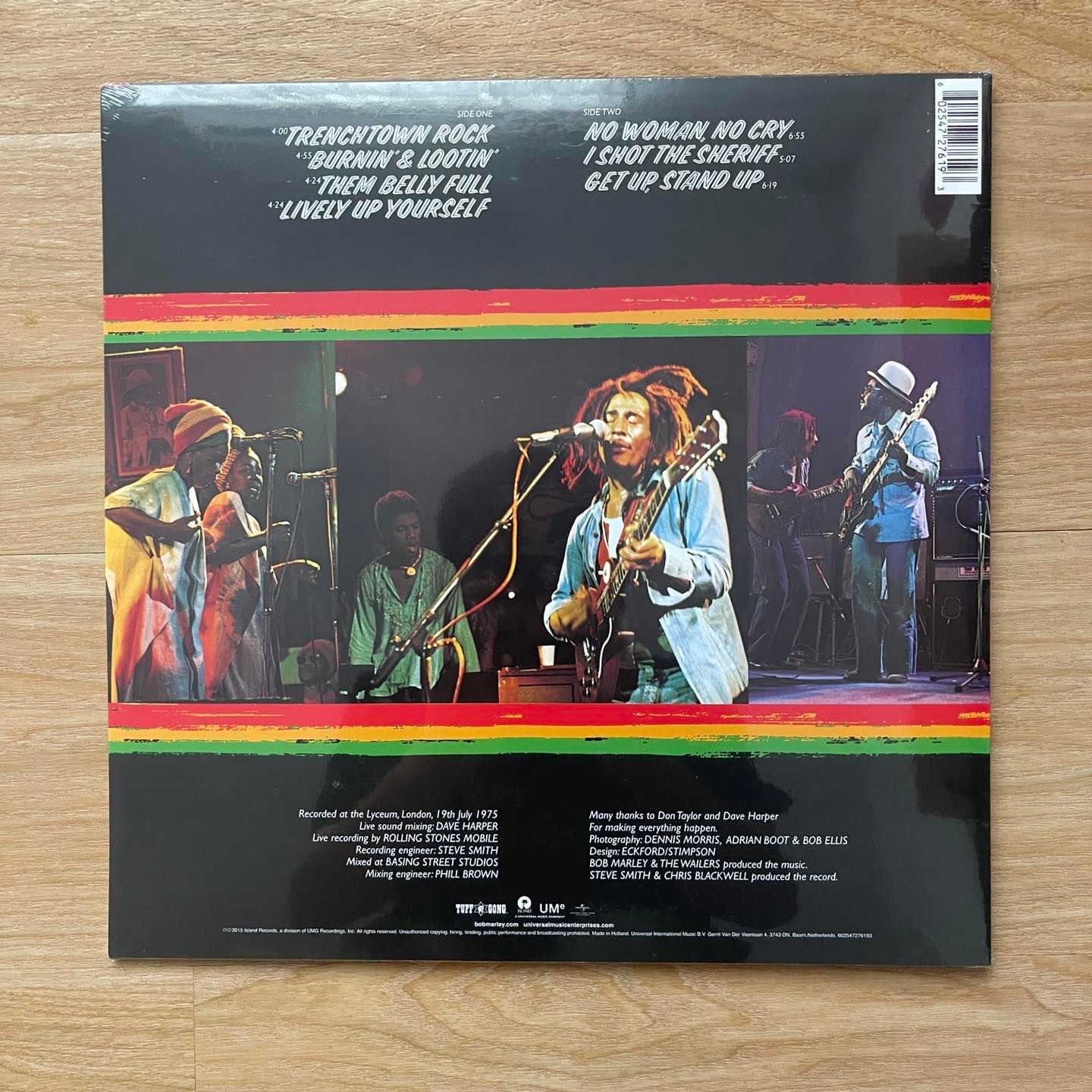 แผ่นเสียง Bob Marley & The Wailers - Live! ,Vinyl, LP, Album, Reissue, Remastered, 180 Gram มือหนึ่ง ซีล
