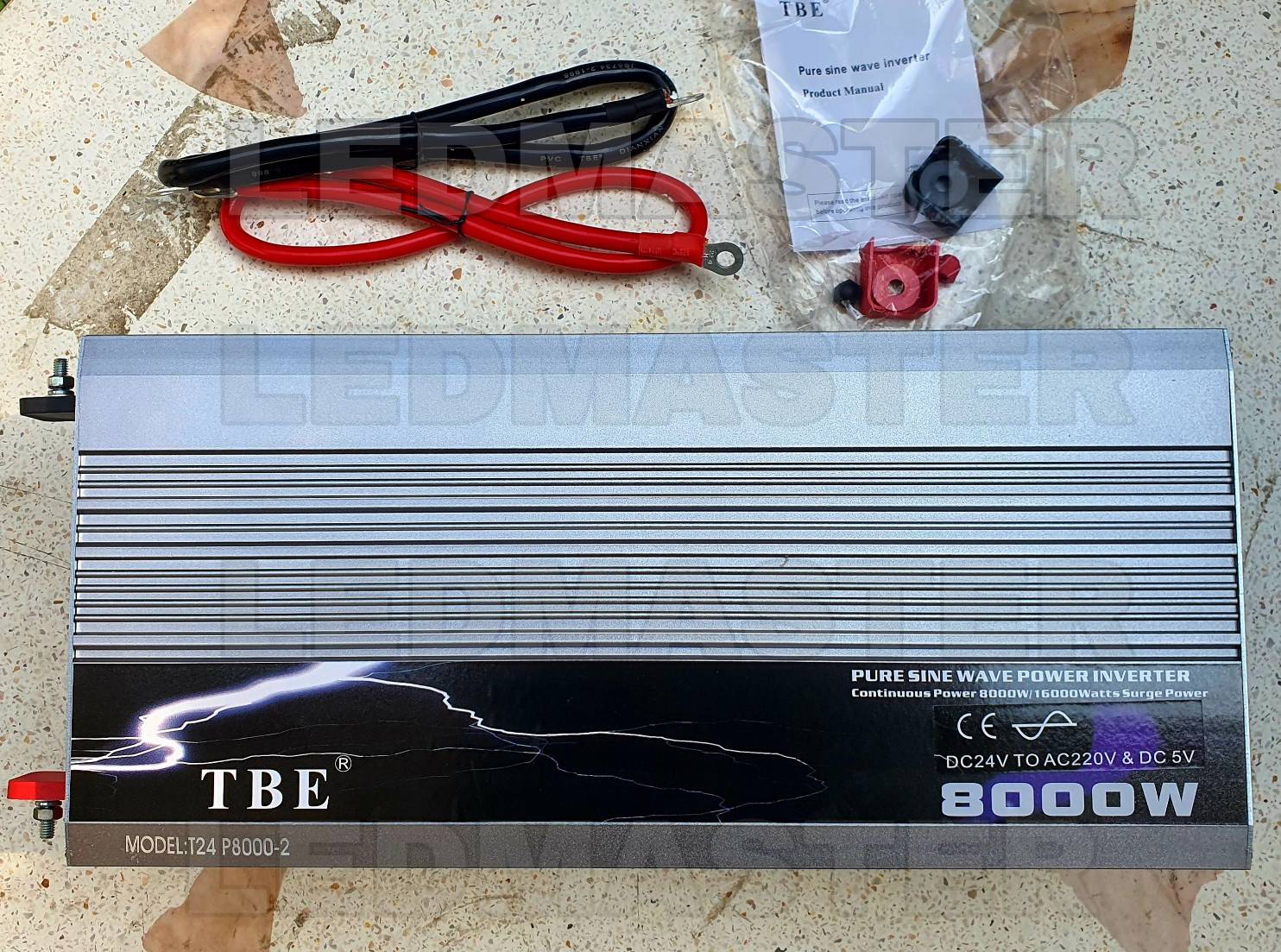 TBE อินเวอร์เตอร์ รุ่น Pure Sine Wave 8000W 24V กระเเสไฟบริสุทธิ์ คลื่นไฟนิ่ง เครื่องแปลงไฟรถเป็นไฟบ้าน หม้อแปลงไฟ ตัวแปลงไฟรถ ใช้อุปกรณ์ไฟบ้านได้ในรถ เครื่องเเห่เสียง