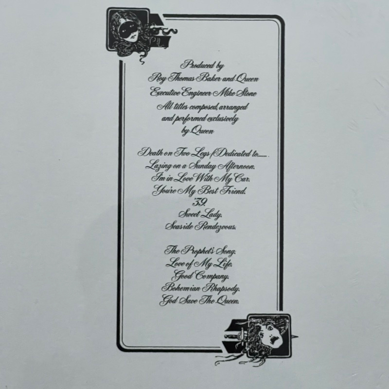 แผ่นเสียง Queen – A Night At The Opera , Vinyl, LP, Album, Remastered,180 Gram , มือหนึ่ง ซีล