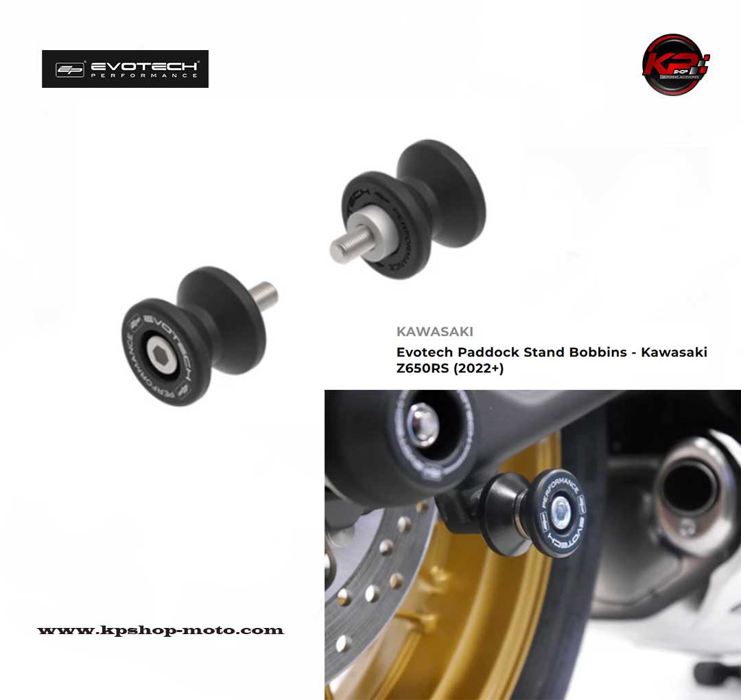 สปูนยกรถ Evotech Paddock Stand Bobbins - Kawasaki Z650RS (2022+)