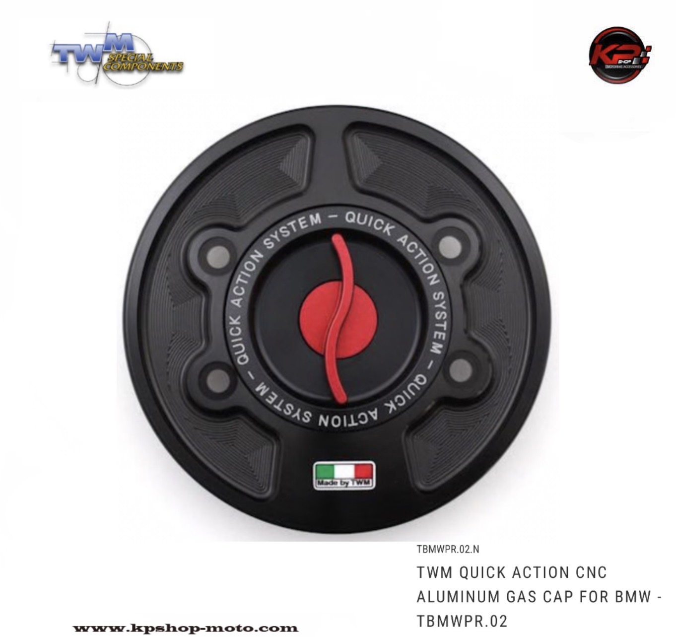 ฝาถัง TWM QUICK ACTION CNC ALUMINUM GAS CAP FOR BMW S1000R/ S1000RR/ M1000R/ M1000RR