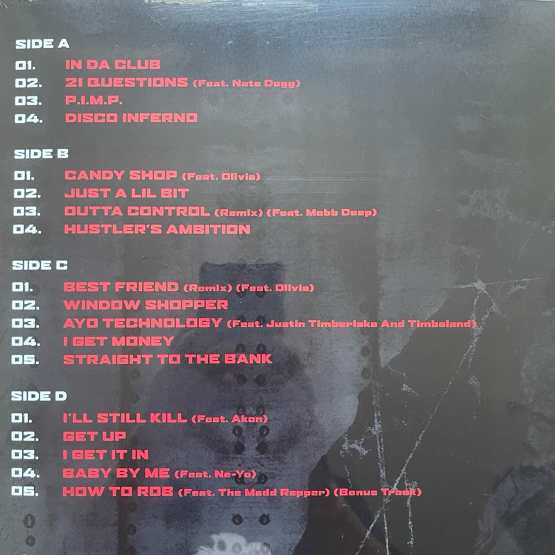 แผ่นเสียง 50 Cent - Best Of 2 x Black Vinyl, LP, Compilation, Reissue ,มือหนึ่ง ซีล