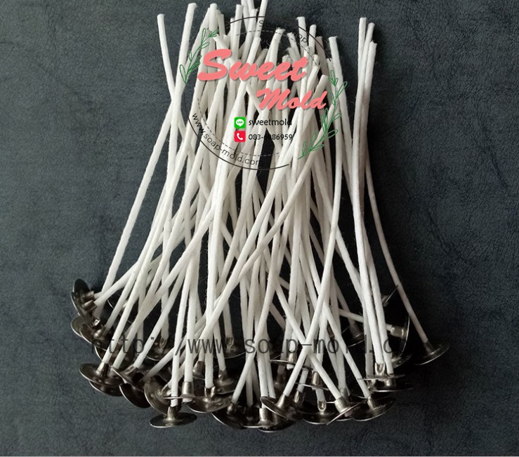 ฐานใส่ไส้ตะเกียง ยาว 8 cm. แพ็ค 20 ชิ้น รหัสสินค้า 006720