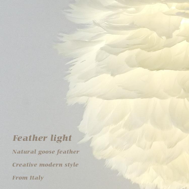 Pendant Lamp Lights Modern Style โคมไฟทรงกลมขนนกสีขาว ขนาดเส้นศูนย์กลาง 30 เมตร เเถมฟรี !! หลอดไฟ led E27 โคมไฟเพดาน โคมไฟ led โคมไฟตกเเต่งบ้าน โคมไฟประดับตกเเต่งเพดาน