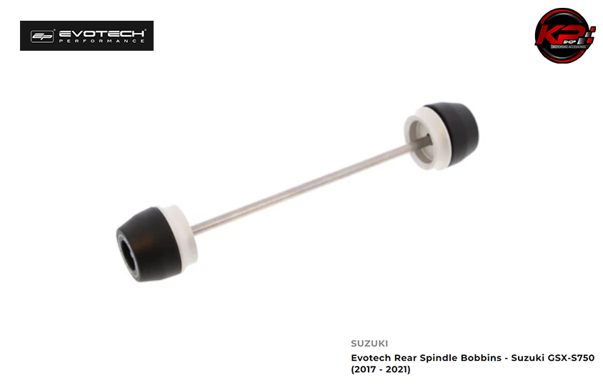 กันล้มหลัง Evotech Rear Spindle Bobbins - Suzuki GSX-S750 (2017 - 2021)