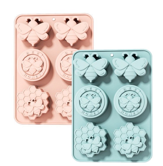 แม่พิมพ์ผึ้งคละลาย 6 ช่อง ขนาด 80-100 กรัม