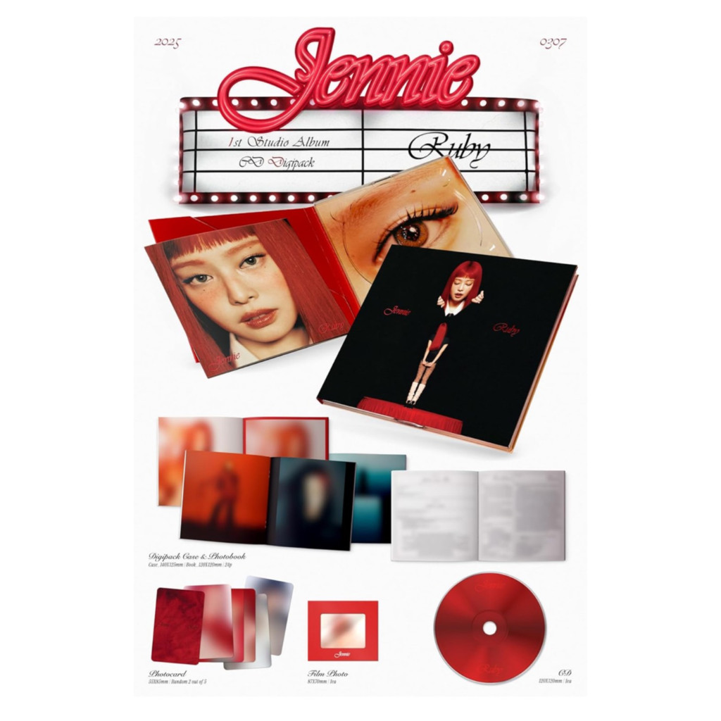 CD ซีดีเพลง Jennie Ruby (รวมสมุดภาพ,ซีดี,รูปถ่าย,โฟโต้การ์ด) แผ่นแท้ มือหนึ่ง ซีล