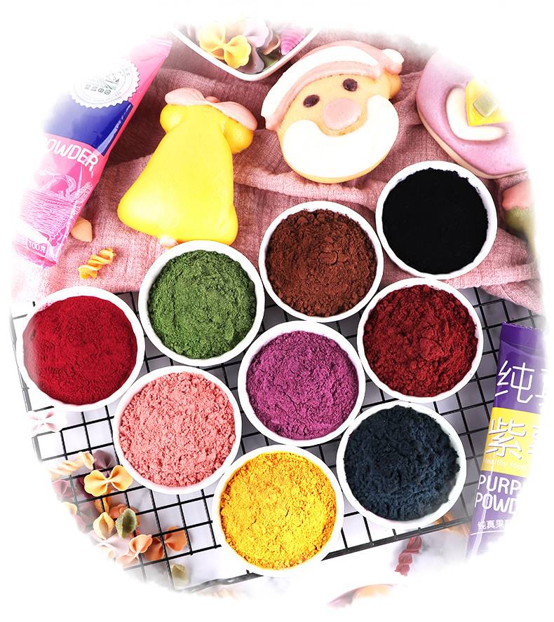สีผงจากผักผลไม้ธรรมชาติขนาด50กรัม