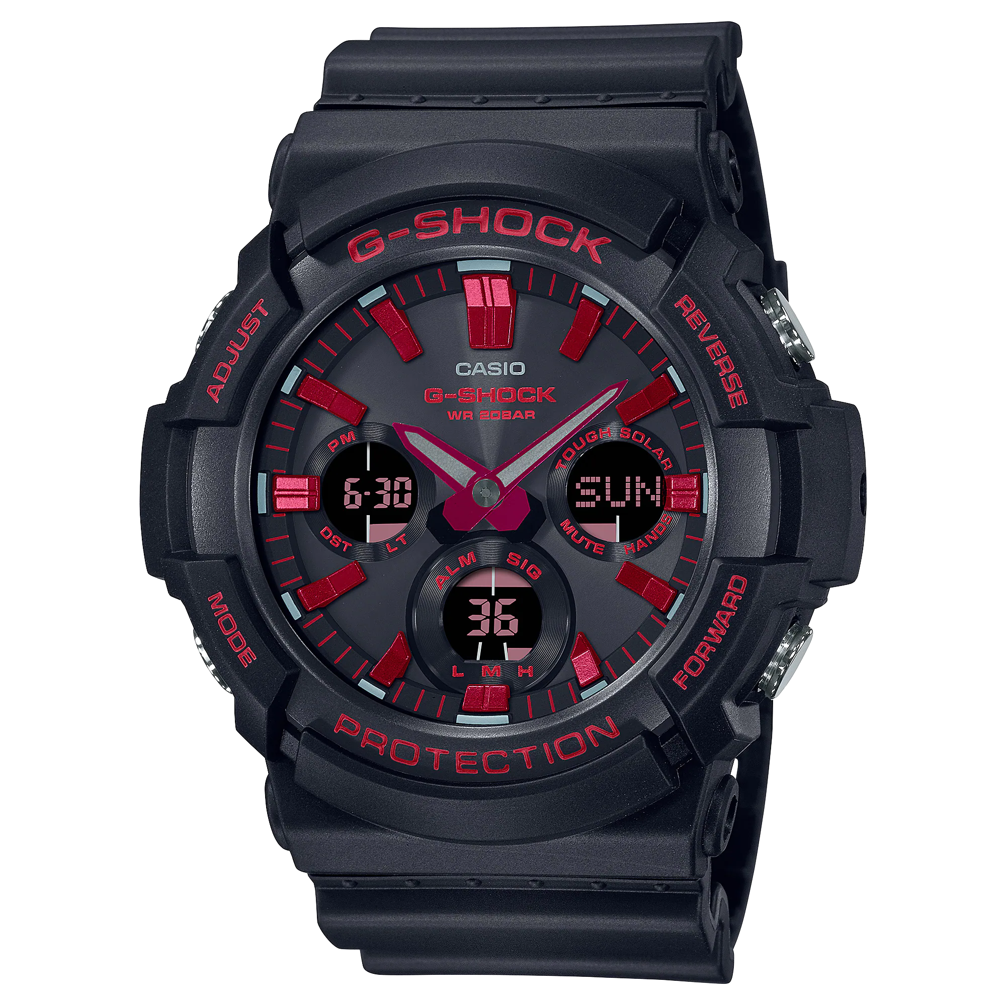 GAS-100BNR-1A | อะนาล็อก-ดิจิตอลมาตรฐาน | G-SHOCK | นาฬิกา | CASIO