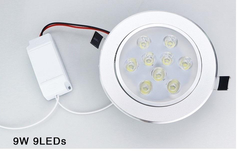 [คุ้มสุด! เเพ็ค 10 โคม] LED DOWNLIGHT โคมไฟดาว์นไลท์ 3W 5W 7W 9W 12W 15W โคมไฟตกเเต่งเพดาน โคมไฟฝังฝ้า โคมไฟส่องเฉพาะจุด เเสงwhite/warmwhite รุ่นขอบเงิน พร้อมหม้อเเปลง ติดตั้งใช้งานได้ทันที