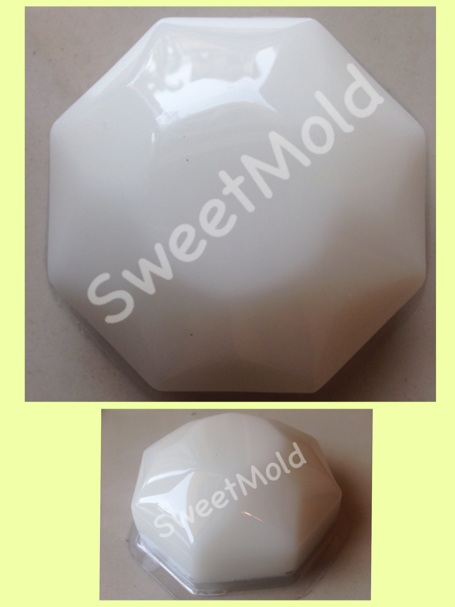 แม่พิมพ์สบู่พลาสติก รูปเพชร จำนวน 1000 ชิ้น ขนาด 100g -0007461