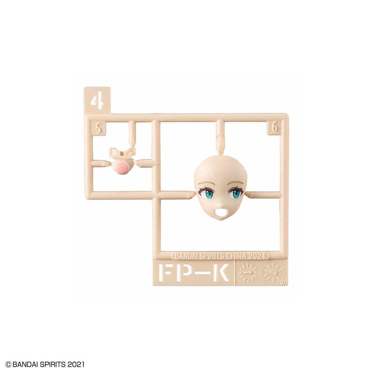 1068356 BANDAI SPIRITS 30MS OPTION FACE PARTS FACIAL EXPRESSION SET 7 COLOR A