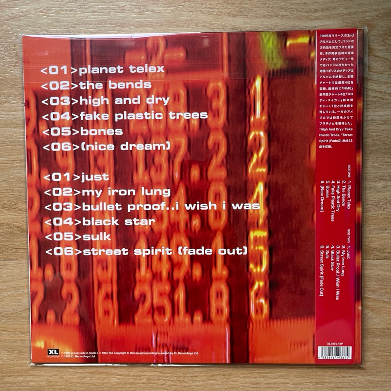 แผ่นเสียง Radiohead - The Bends, Black Vinyl, LP, Album, Reissue, Japan version มือหนึ่ง ซีล