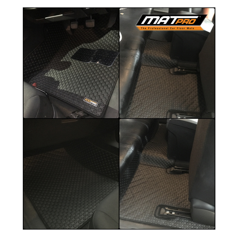 พรมปูพื้นเข้ารูป 100% ลายกระดุม สำหรับรถ รุ่น Isuzu D-Max Cab 2011