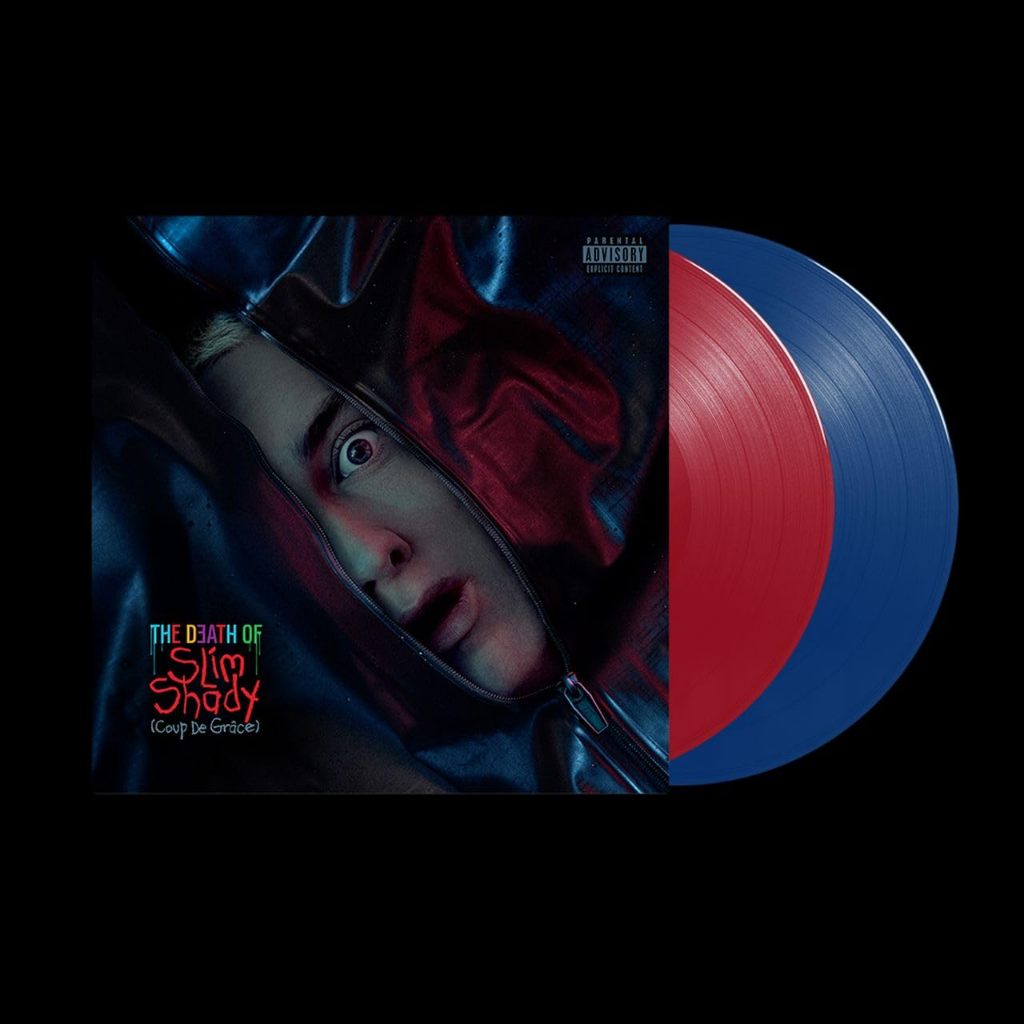 แผ่นเสียง Eminem - The Death Of Slim Shady (Coup De Grâce) Vinyl,Album, Red / Blue 2LP, Canada มือหนึ่ง ซีล