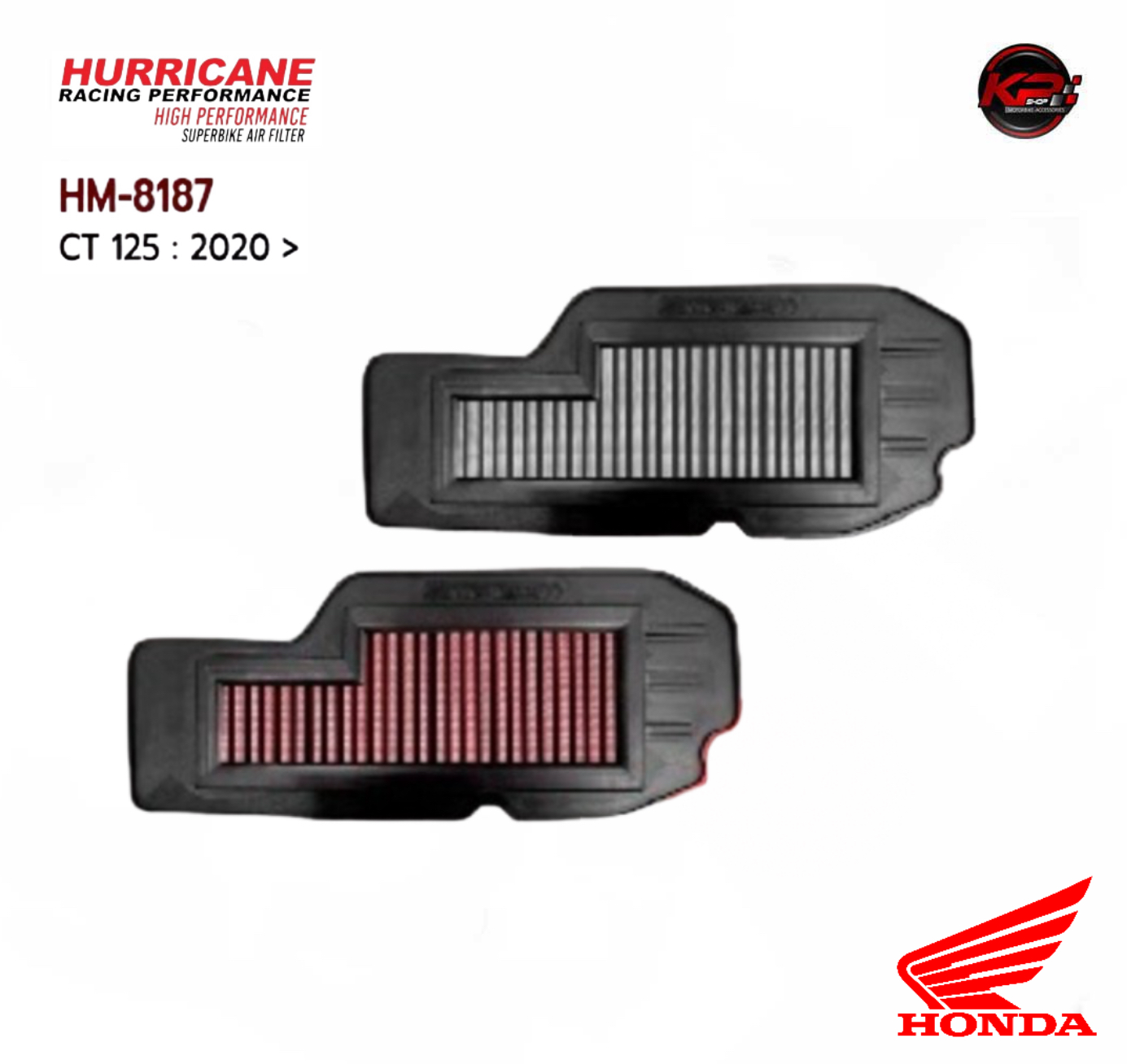 กรองอากาศ HURRICANE FOR HONDA CT 125 (COTTON) HM8187