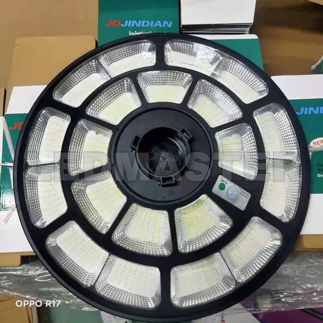 NEW รุ่นพรีเมี่ยม JD เเท้ โคมไฟถนนโซล่าเซลล์ UFO Solar Light ไฟโซล่าเซลล์ JD ของเเท้ โคมไฟจานบิน