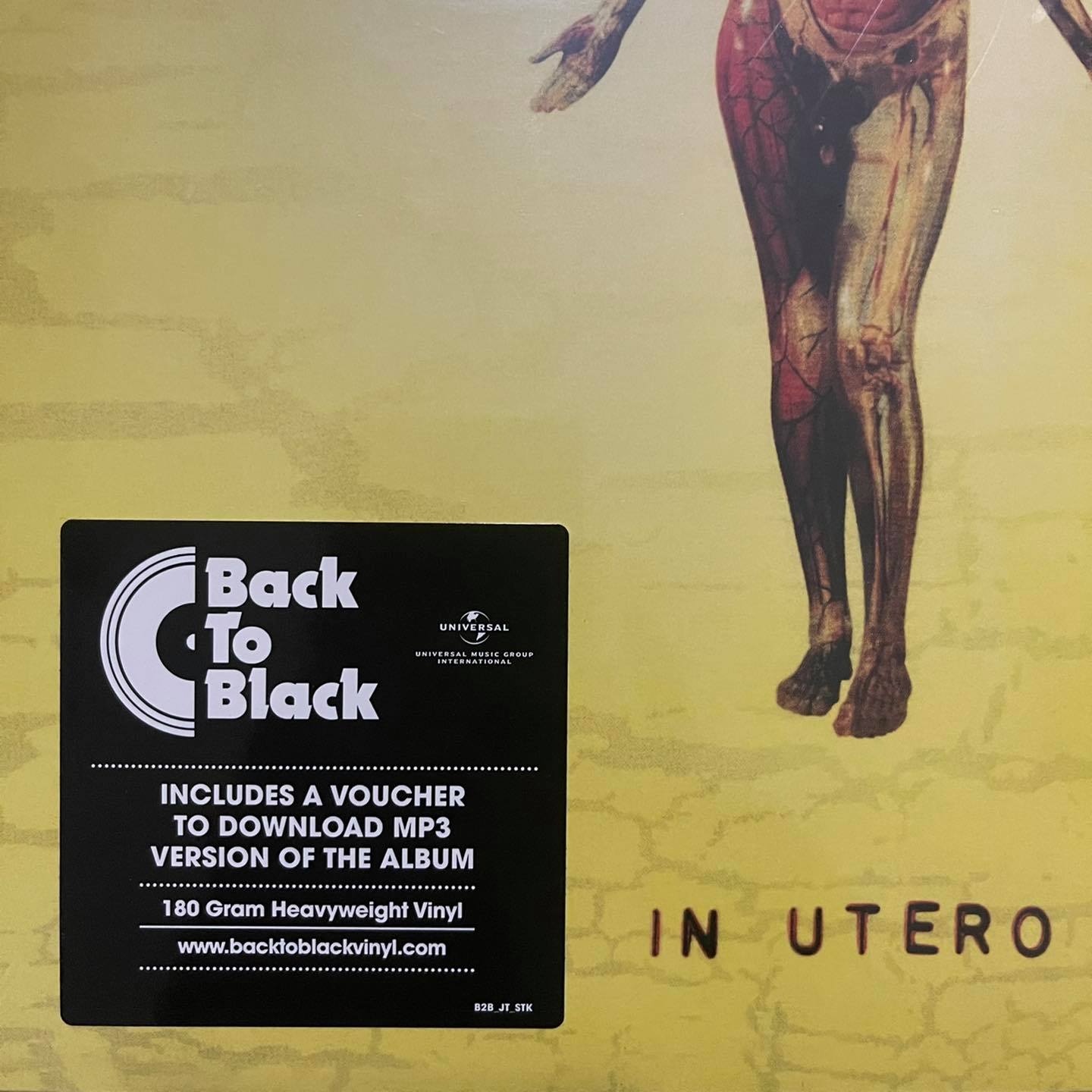 แผ่นเสียง Nirvana : In Utero Vinyl, LP, Album, Reissue, Repress, 180 Gram แผ่นเสียงมือหนึ่ง ซีล