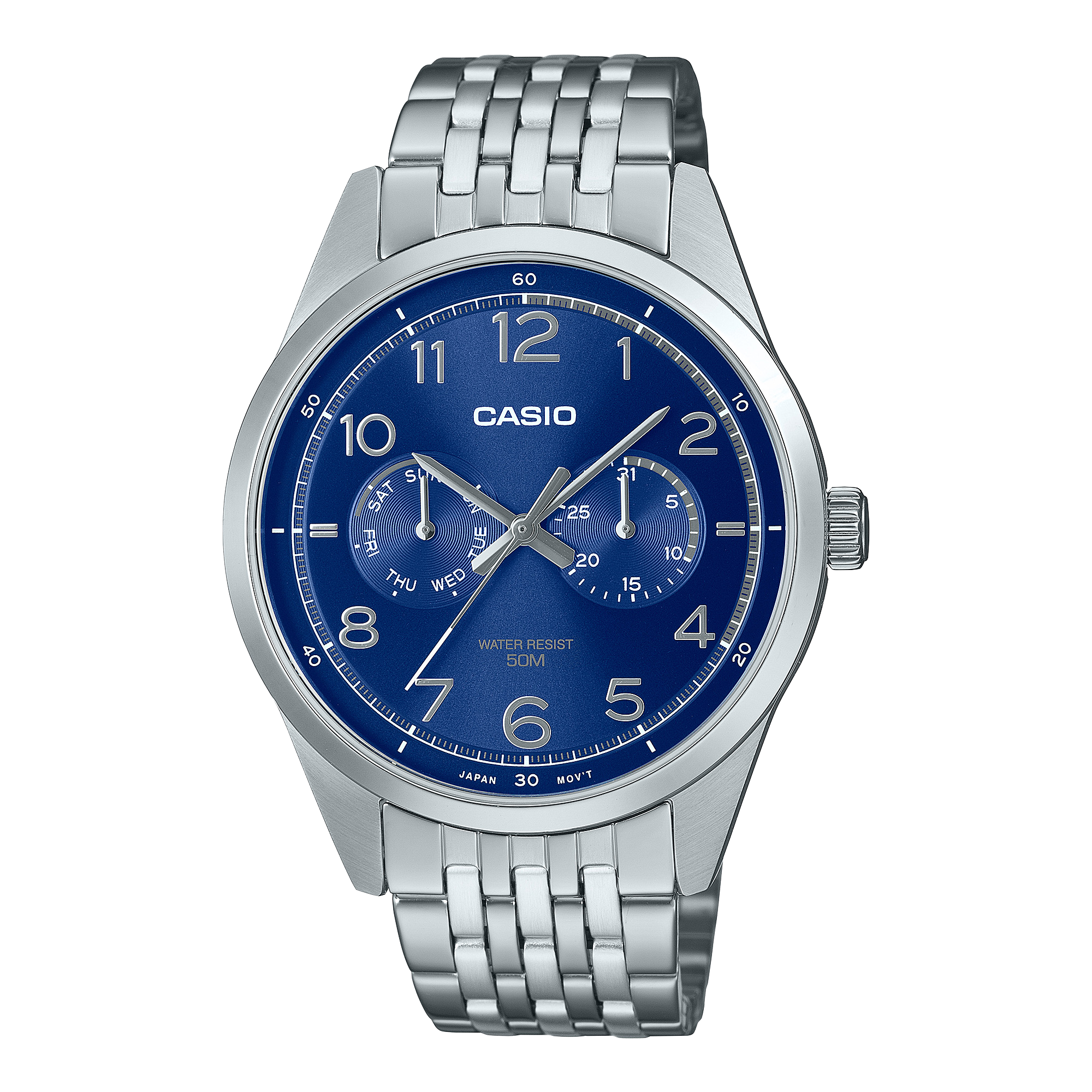 MTP-E340D-2AV | หลายเข็มนาฬิกา - สุภาพบุรุษ | Dress