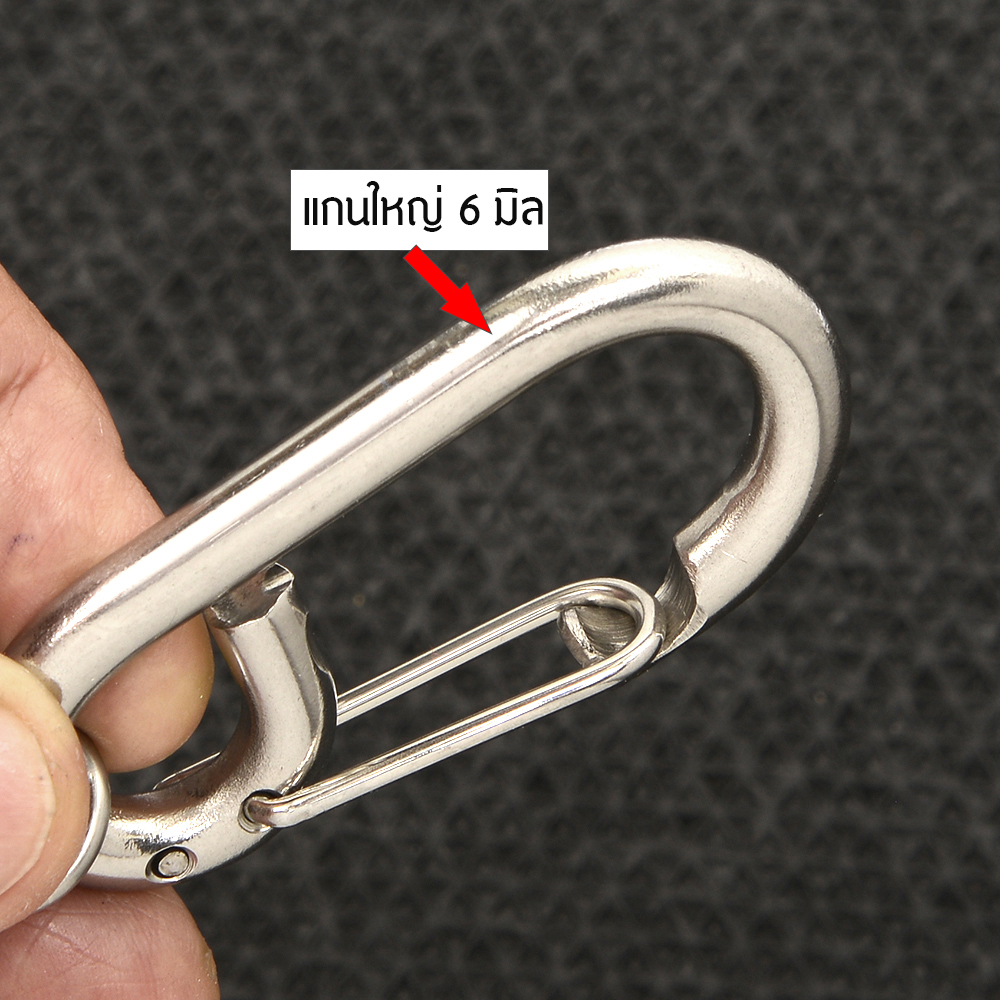 KC-04-11 Key Ring Key Chain พวงกุญแจ พวงกุญแจรถยนต์ กุญแจบ้าน ทำจากสแตนเลสอย่างดีขนาดกลาง+สายห้อย จำนวน 1 อัน 2 110 กรัม Silver ดูจากรูป