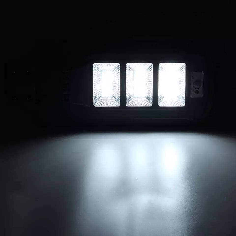 โคมไฟถนนโซล่าเซลล์ 120 วัตต์ 140LED มีระบบ PIR SENSOR เซ็นเซอร์ตรวจจับวัตถุ led solar street light 120W ไฟถนนพลังงานเเสงอาทิตย์ เเสง white ( ขาว ) แสงสีขาว พร้อม ขายึด รุ่น LMT-STE120 ประหยัดพลังงาน ค่าไฟฟรี