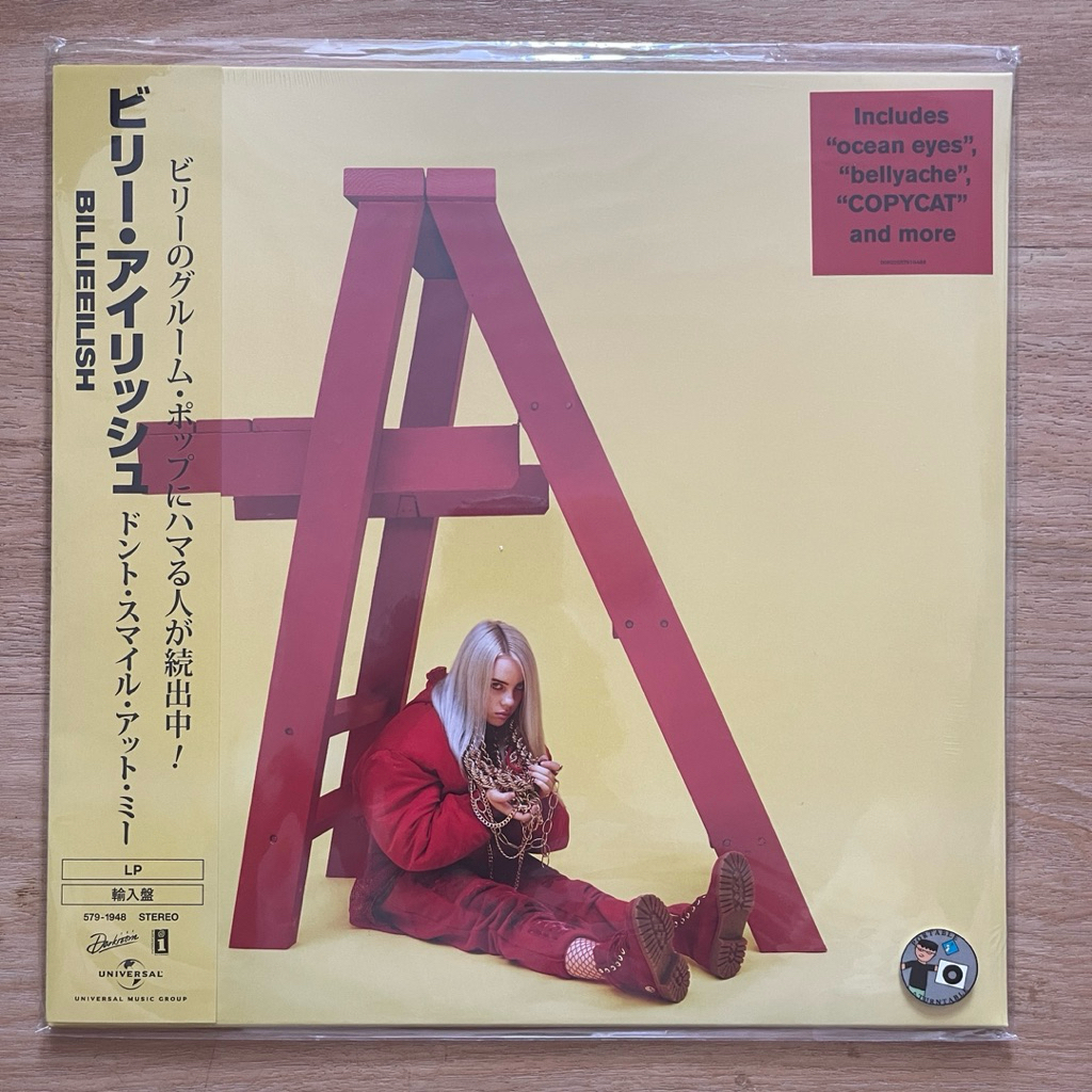 (พร้อมส่ง)แผ่นเสียง Billie Eilish Dont Smile At Me , Vinyl, 12", EP, Japan Obi มือหนึ่ง ซีล