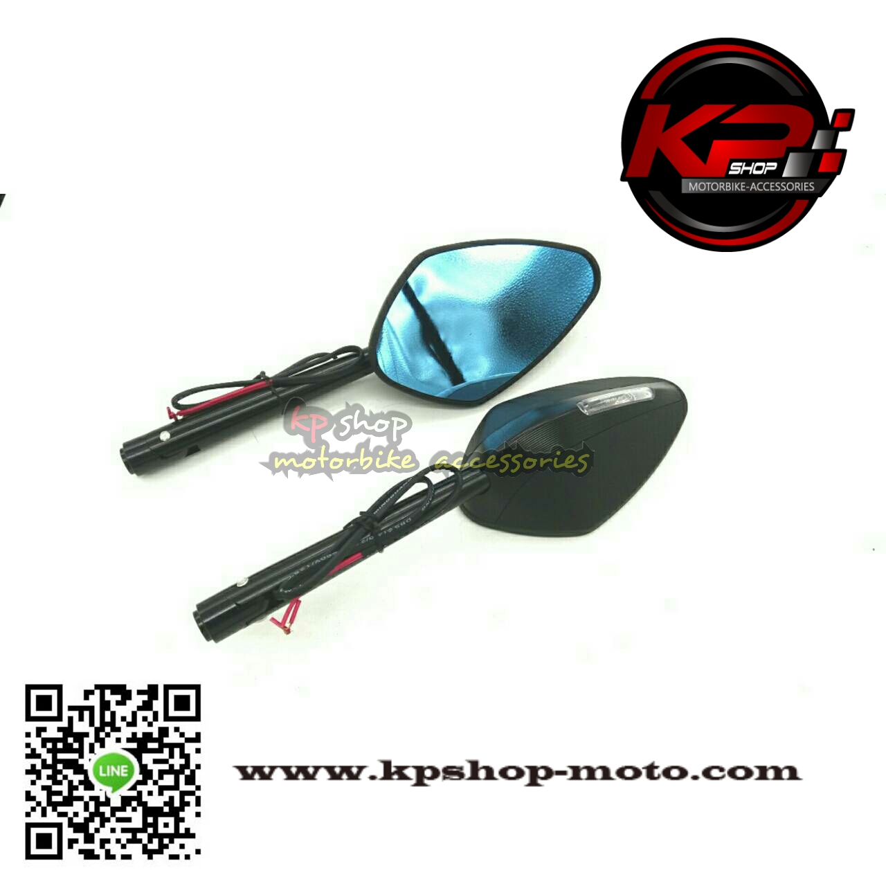 กระจกแต่ง rzm พร้อมไฟเลี้ยวในตัว