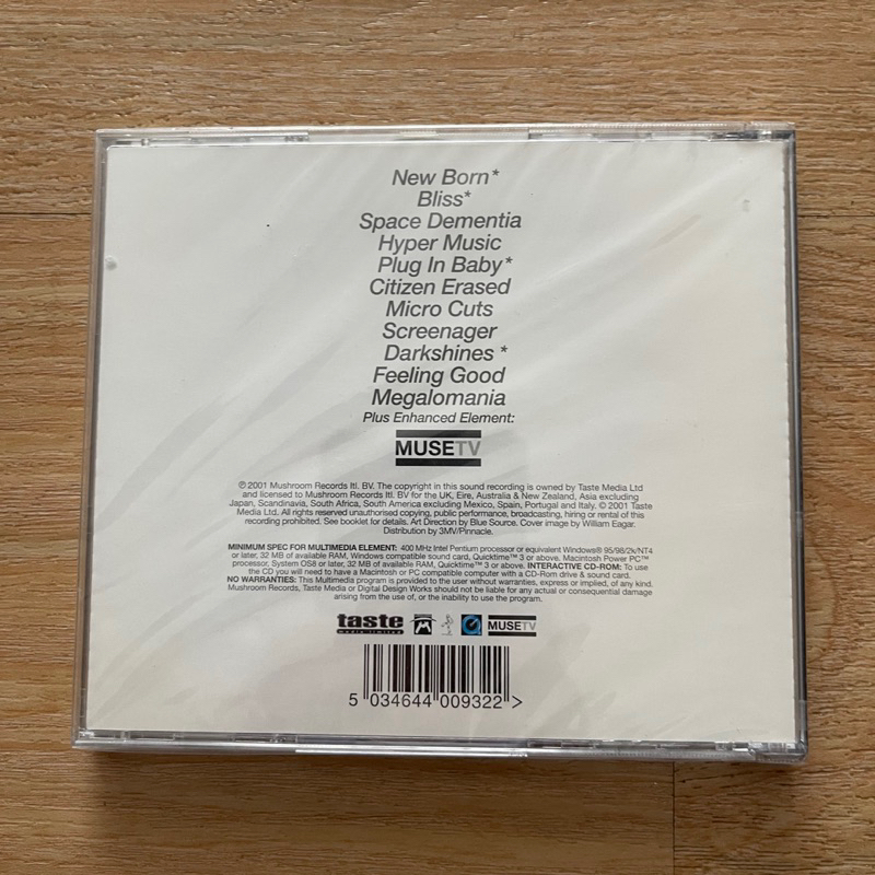 แผ่น CD ซีดีเพลง Muse – Origin Of Symmetry แผ่นแท้ ใหม่ ซีล