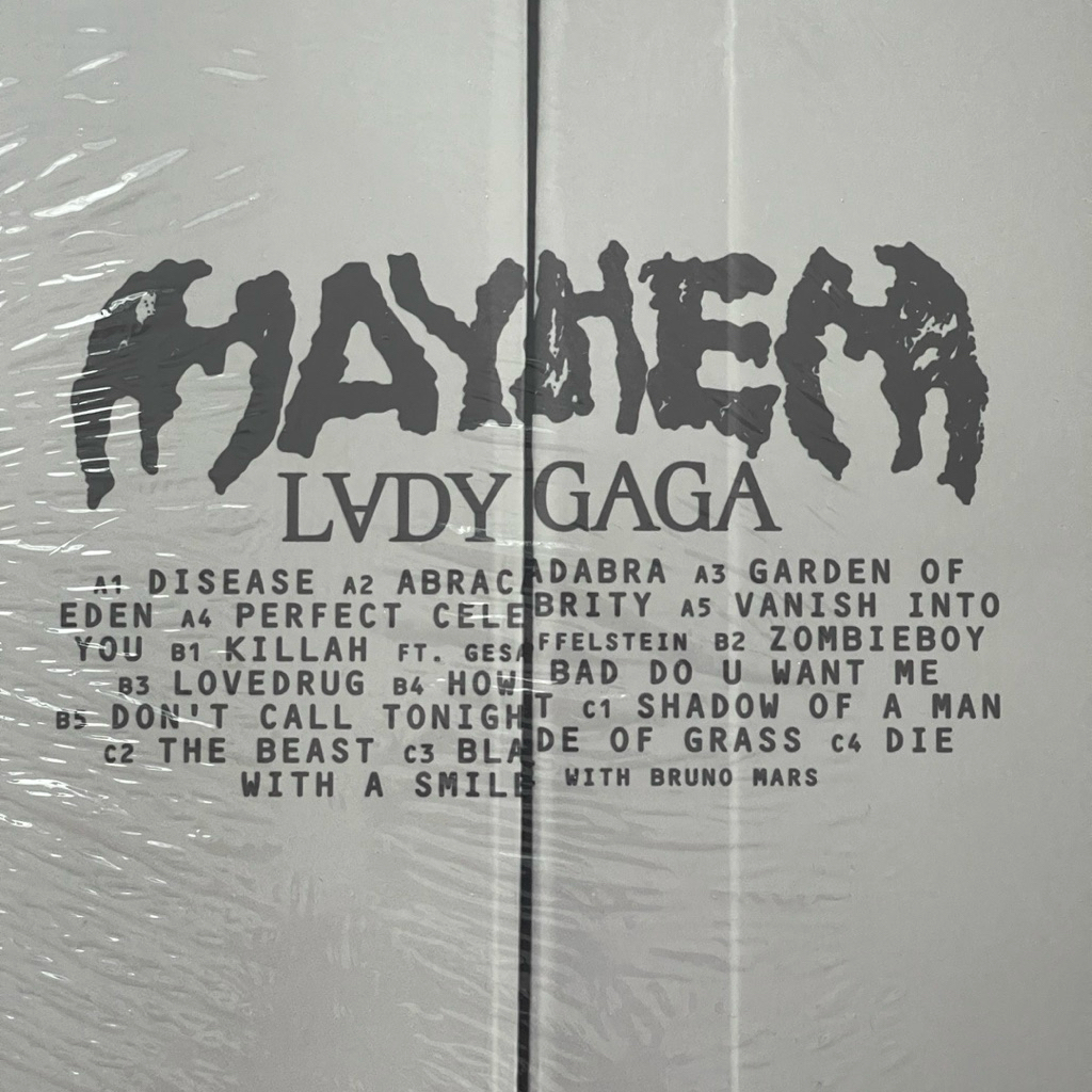 แผ่นเสียง Lady Gaga Mayhem,2 LP, Vinyl, LP, Single Sided,Etched ,US มือหนึ่ง