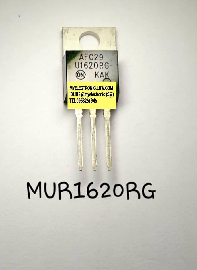 ขาย ไดโอดMUR1620RGยี่ห้อONตัวถังTO220/3ขา ราคาตัวละ บาท มีหน้าร้านอยู่บ้านหม้อ กรุงเทพ ส่งของเร็ว มาซื้อหน้าร้านได้ สั่งปุ๊บ ส่งปั๊บ