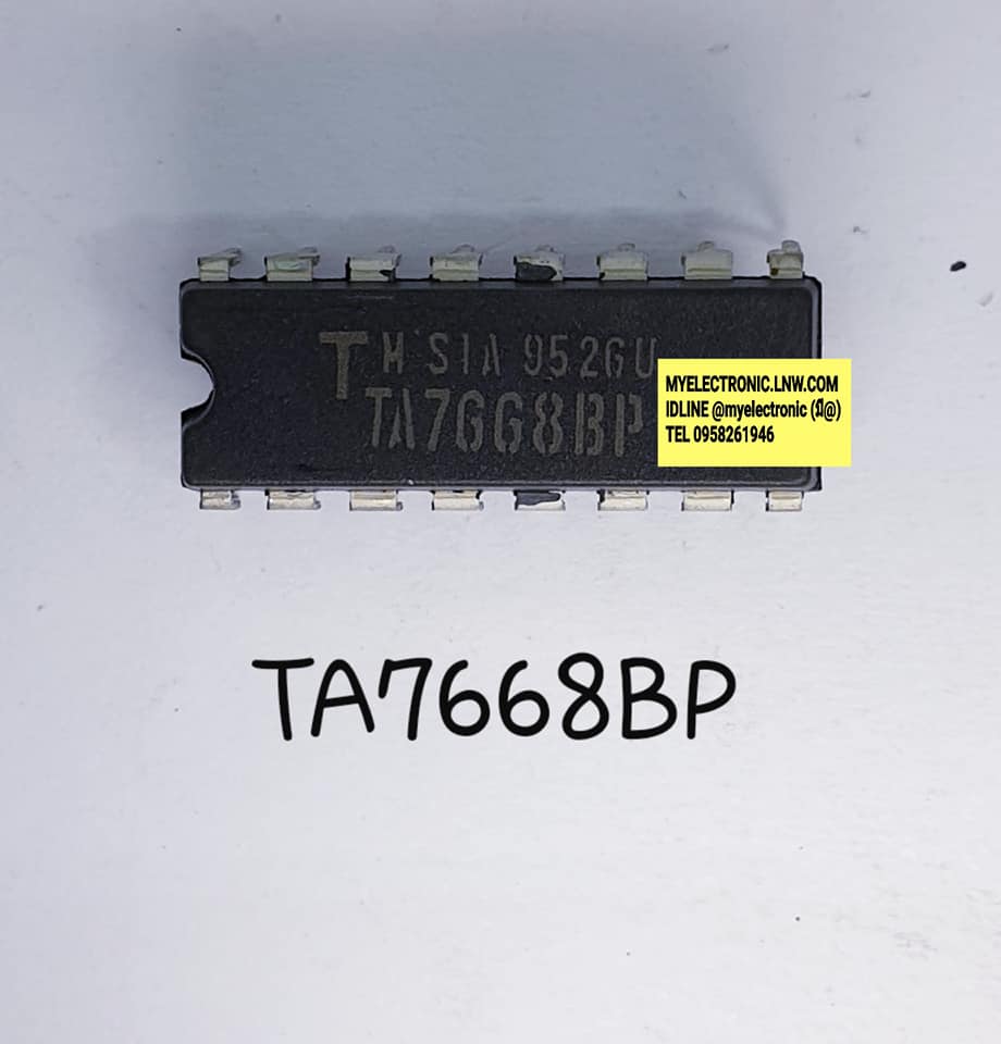 ขาย , TA7668BP , ยี่ห้อ , TOSHIBA , โตชิบ้า , ตัวถัง , DIP-16 , ขา , TA7668 , BP , ไอซี , IC , ราคา , ตัวละ ,. . . . หน่วย , บาท