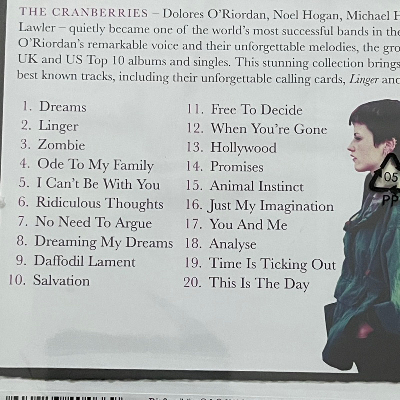 CD The Cranberries - Dreams - The Collection CD, Compilation แผ่นแท้ ,ใหม่ ซีล