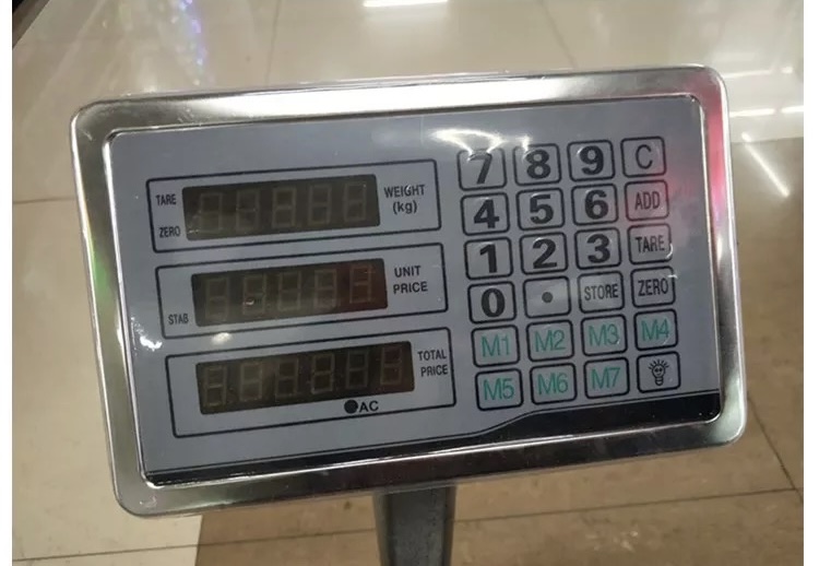 เครื่องชั่งดิจิตอลแบบตั้งพื้น150 Kg / 0.050 Kg