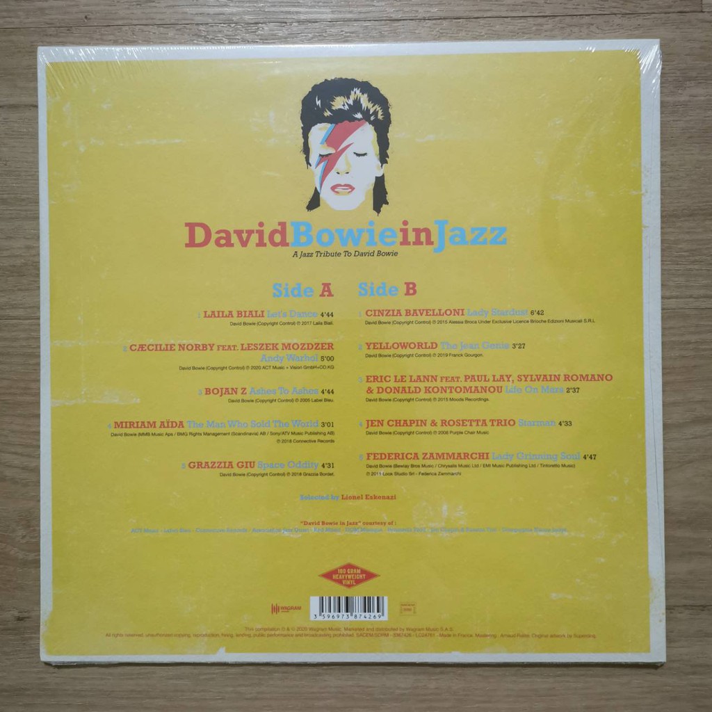 แผ่นเสียง David Bowie In Jazz - A Jazz Tribute To David bowie ,Vinyl, LP, france แผ่นเสียงมือหนึ่ง ซีล