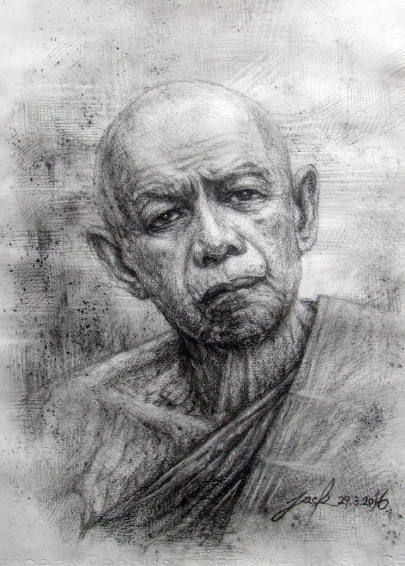 หลวงปู่ทิม วัดละหารไร่ ภาพวาดดินสอ ถ่านชาโคล บนกระดาษ 200 แกรม ขนาด 27.5 x 37.5 cm.งานวาดเอง ไม่ใช่งานพิมพ์หรือโปสเตอร์ครับ