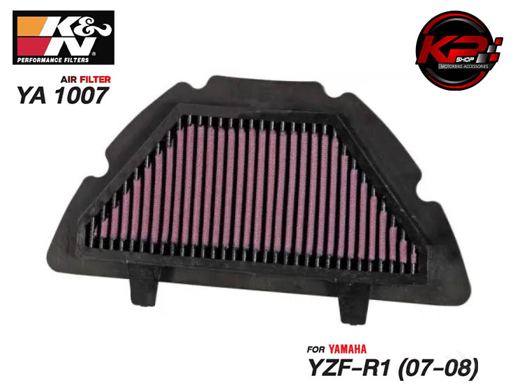 กรองอากาศ K&N สำหรับ YAMAHA YZF-R1 (07-08) (YA 1007)