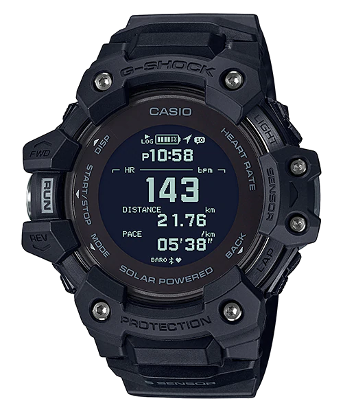 Casio G-Shock Bluetooth® (เพื่อการออกำลังกาย นับก้าวได้) รุ่น GBD-H1000-1