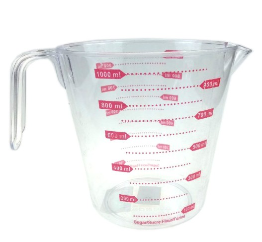ถ้วยตวงพลาสติก ขนาด 1000 ML มีด้ามจับ