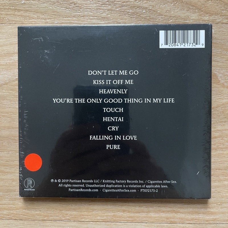 CD ซีดีเพลง Cigarettes After Sex – Cry มือหนึ่ง แท้ ซีล