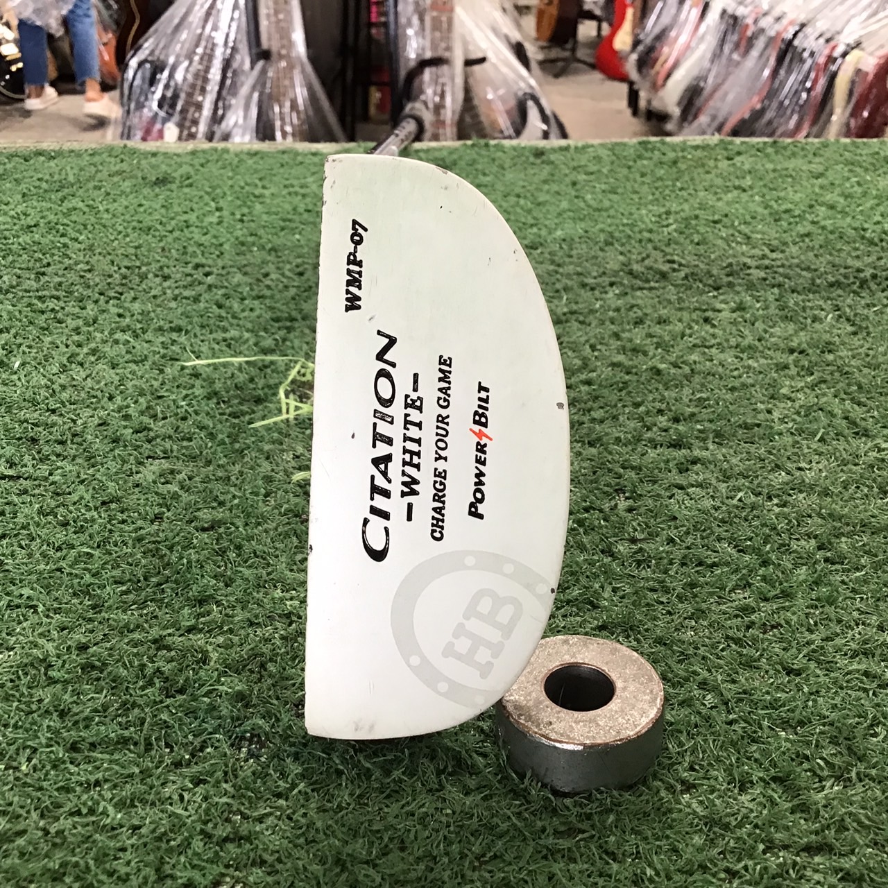 PUTTER POWER BILT : CITATION-WHITE- WMP-07 ก้านเหล็ก