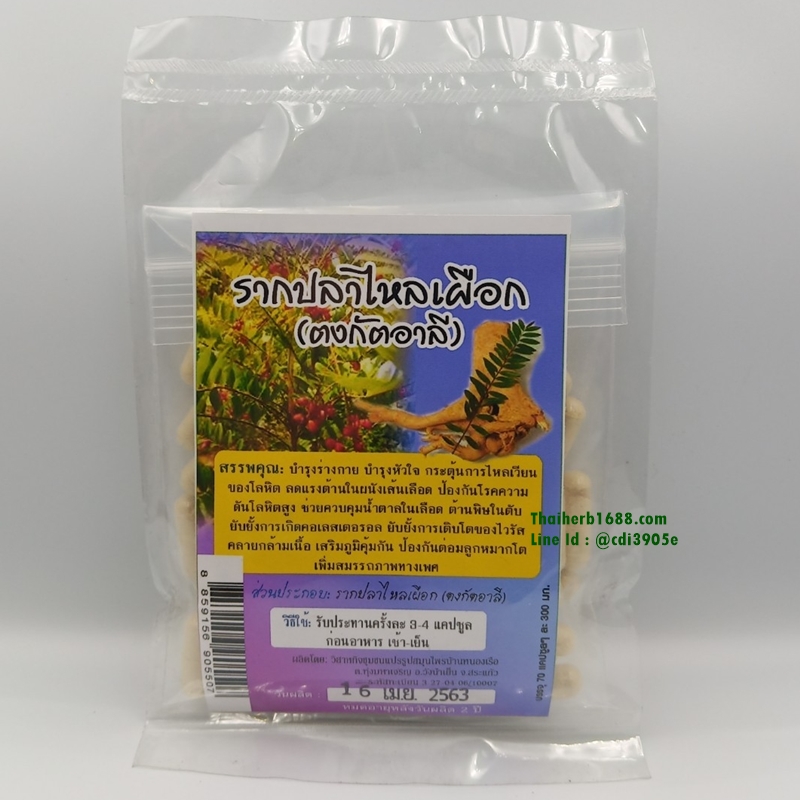 แคปซูลรากปลาไหลเผือก บ้านหนองเรือ 70 แคปซูล (ซอง)