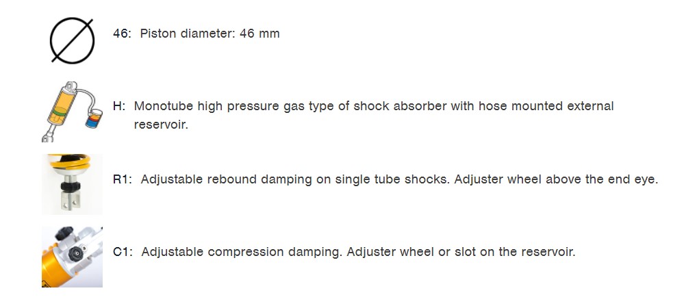โช๊คอัพ OHLINS DU 506 FOR DUCATI MONSTER 821