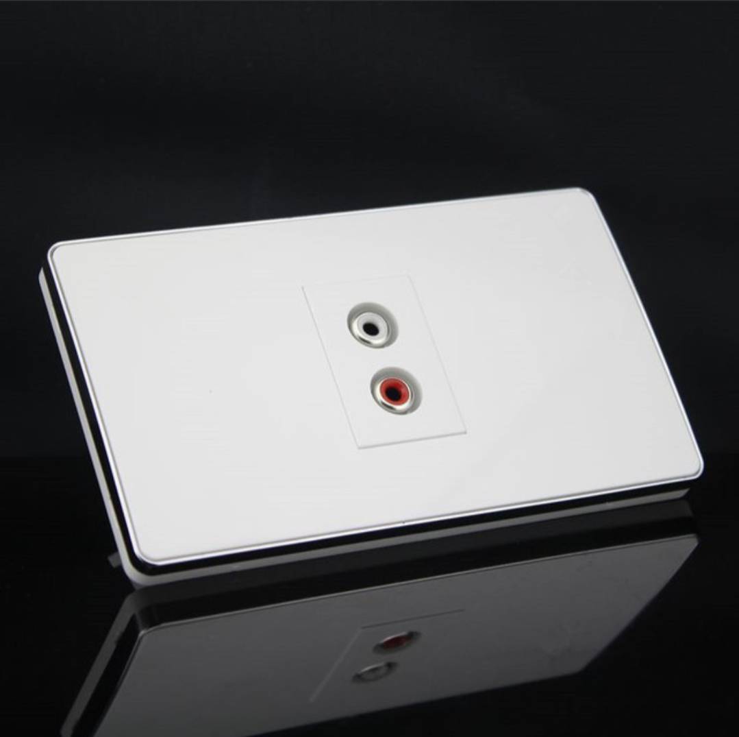 Wall plate RCA (แบบ1ช่อง)