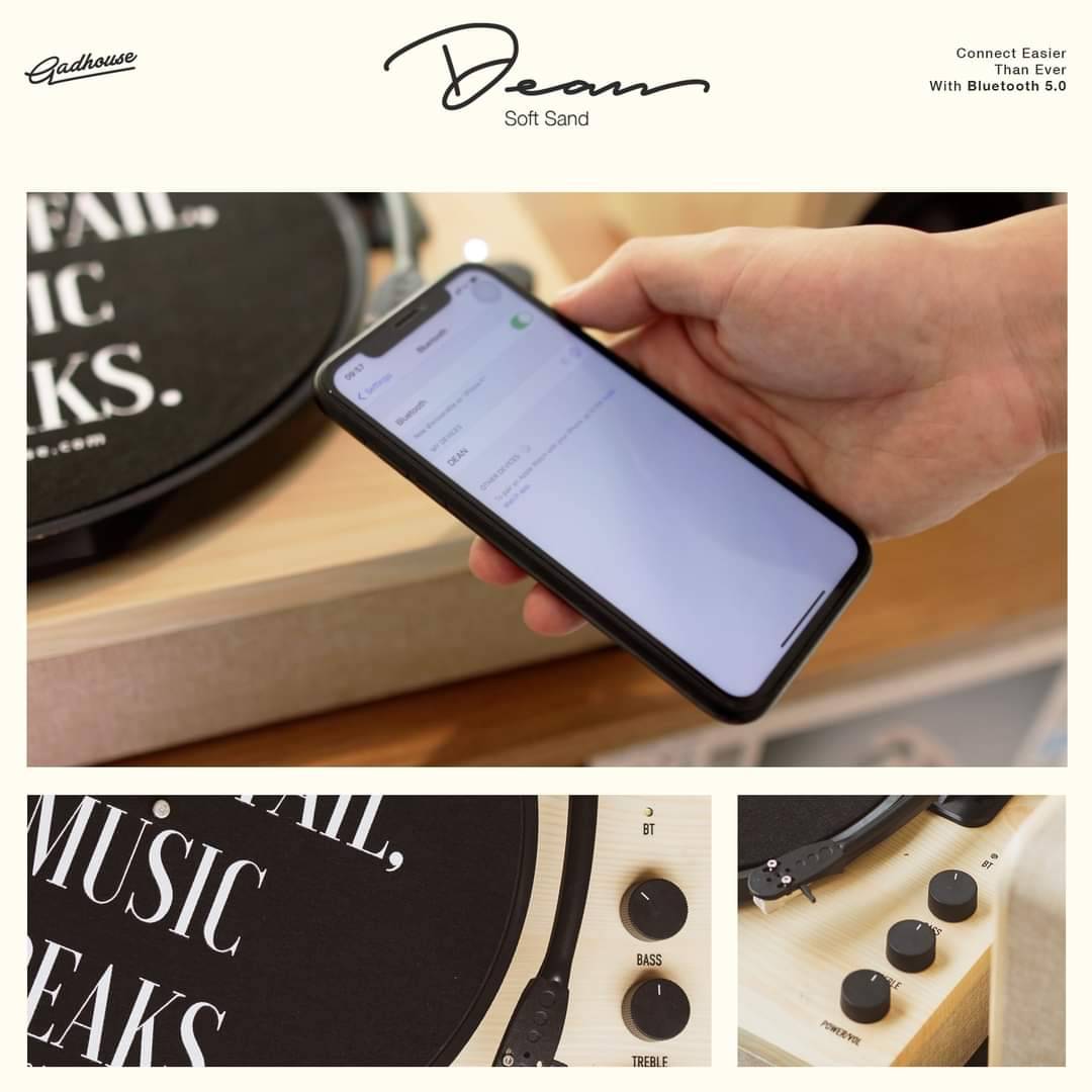 เครื่องเล่นแผ่นเสียง Gadhouse DEAN Turntable Stereo System พร้อมลำโพง1คู่ ประกันศูนย์