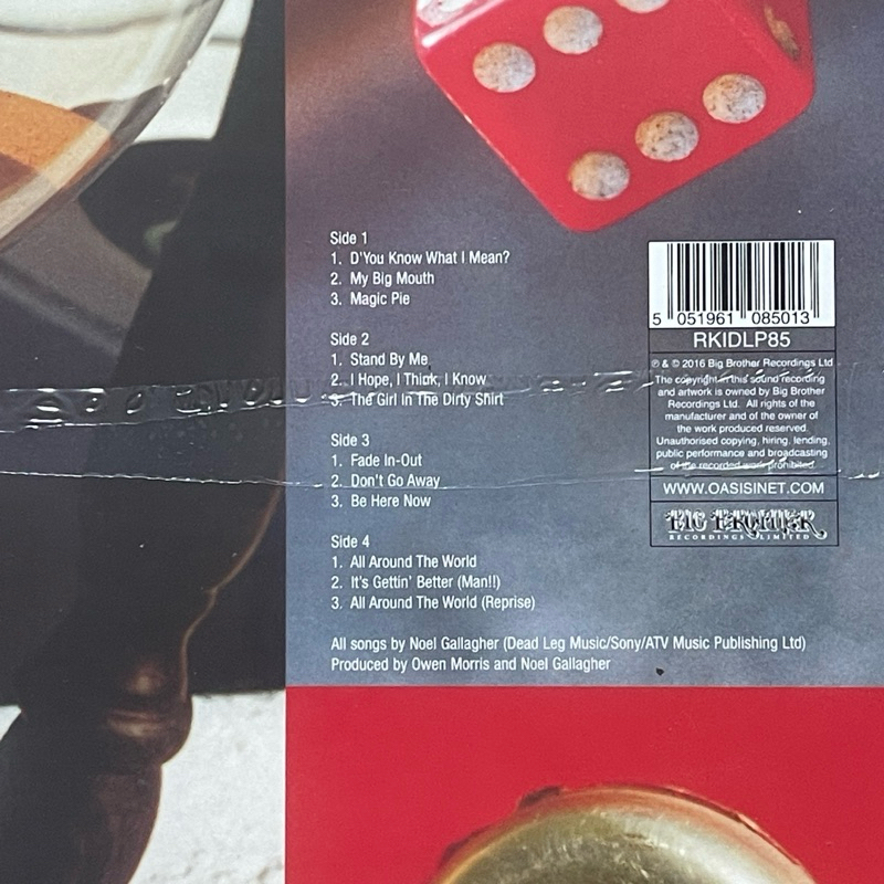 แผ่นเสียง Oasis – Be Here Now , 2 × Vinyl, LP, Album, Reissue, Remastered, Gatefold มือหนึ่ง ซีล