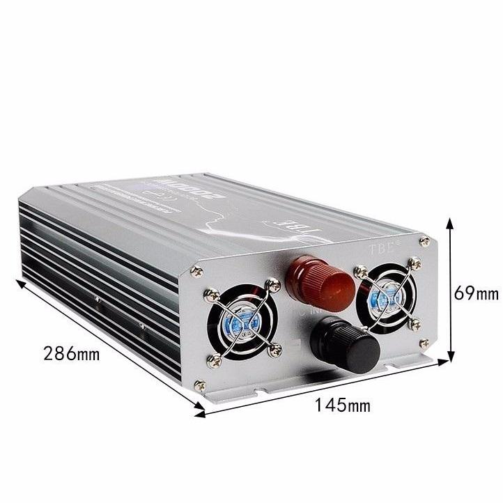 TBE อินเวอร์เตอร์ 12V 2000W รุ่น Pure Sine กระเเสไฟบริสุทธิ์ คลื่นไฟนิ่ง เครื่องแปลงไฟรถเป็นไฟบ้าน หม้อแปลงไฟ ตัวแปลงไฟรถ ใช้อุปกรณ์ไฟบ้านได้ในรถ เครื่องเเห่เสียง