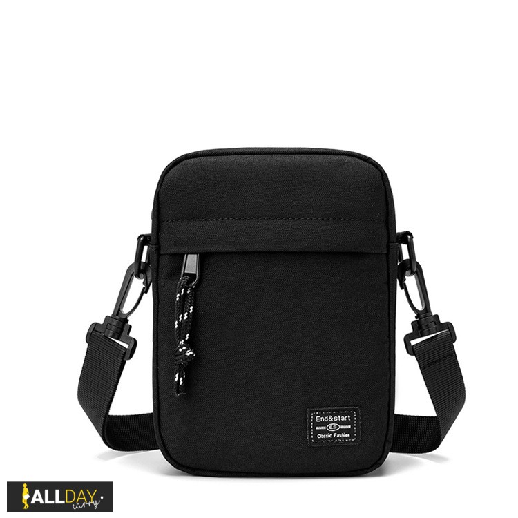 มาใหม่! NY27 กระเป๋าสะพายข้าง สีดำ สวยเท่ ผ้า Nylon กันน้ำ ผู้ชาย ผู้หญิง