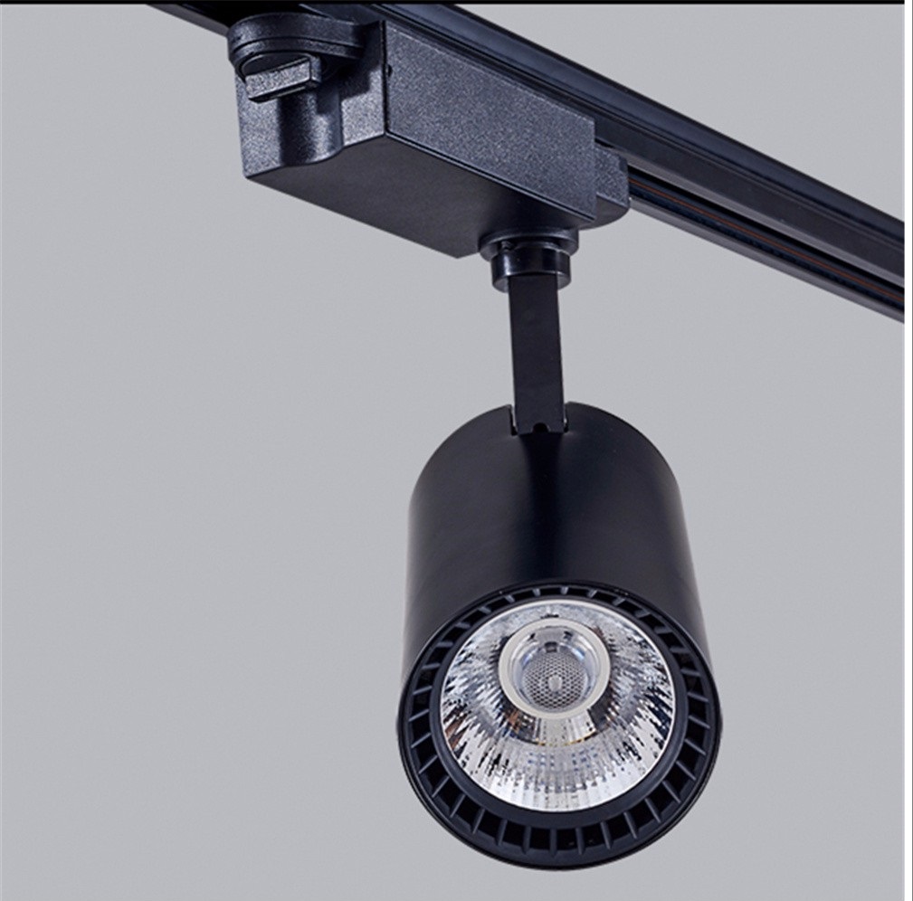 โคมไฟแทรกไลท์ LED Tracklight Chip COB 20W Body Black