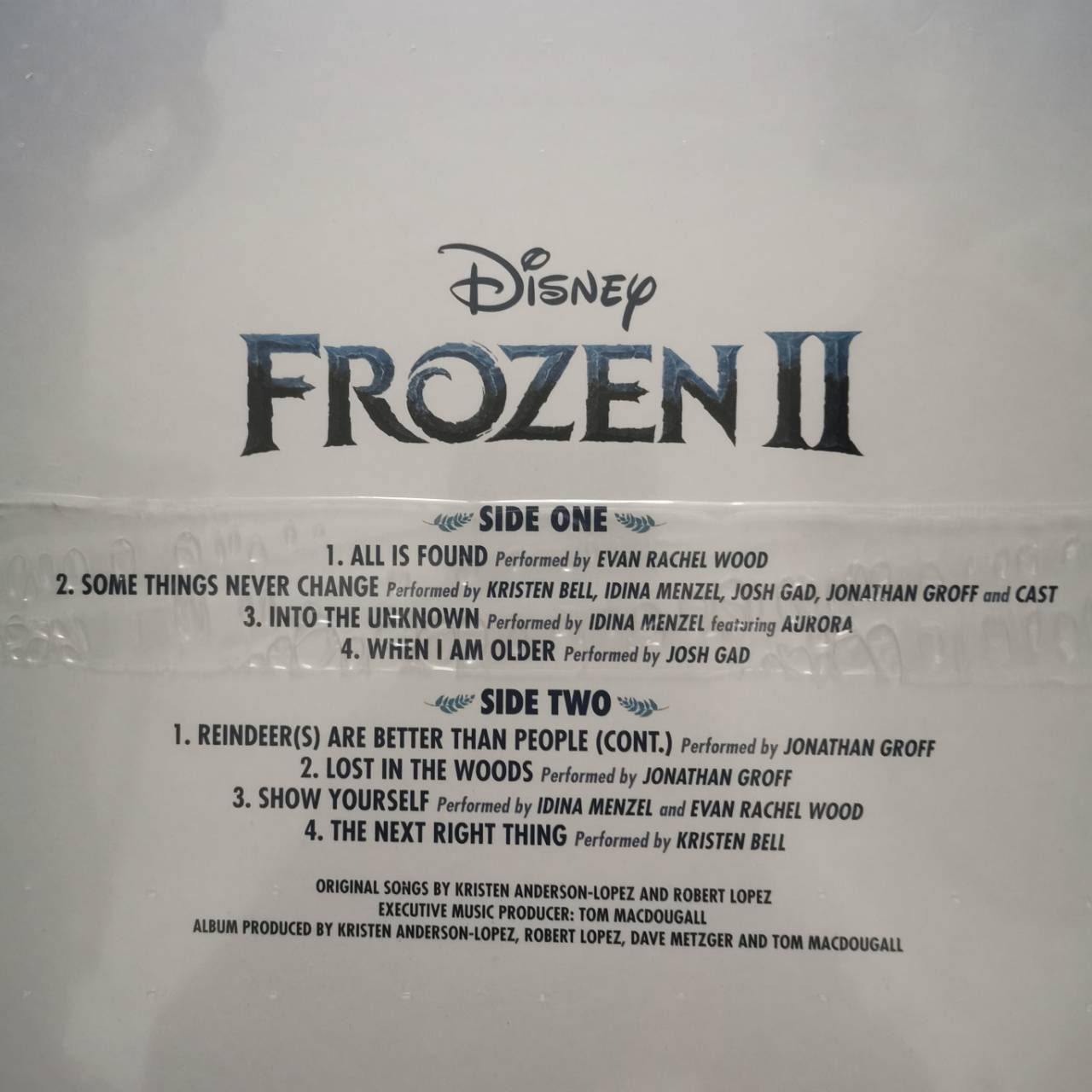 แผ่นเสียง Frozen II แผ่นเสียงใหม่ ซีล